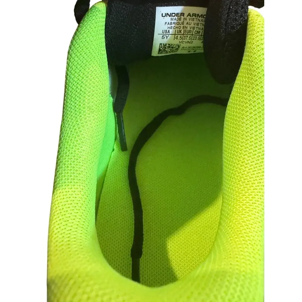 Under Armour Rogue‎ 5 AL PS 'Black Hyper Green' 5Y Athlethic Shoe